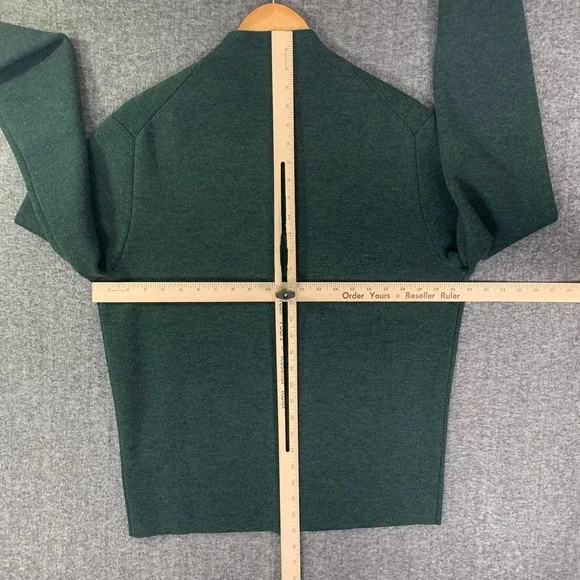 Sid Mashburn Wool Sweater Men Large Escorial Full Zip Cardigan Green Jacket